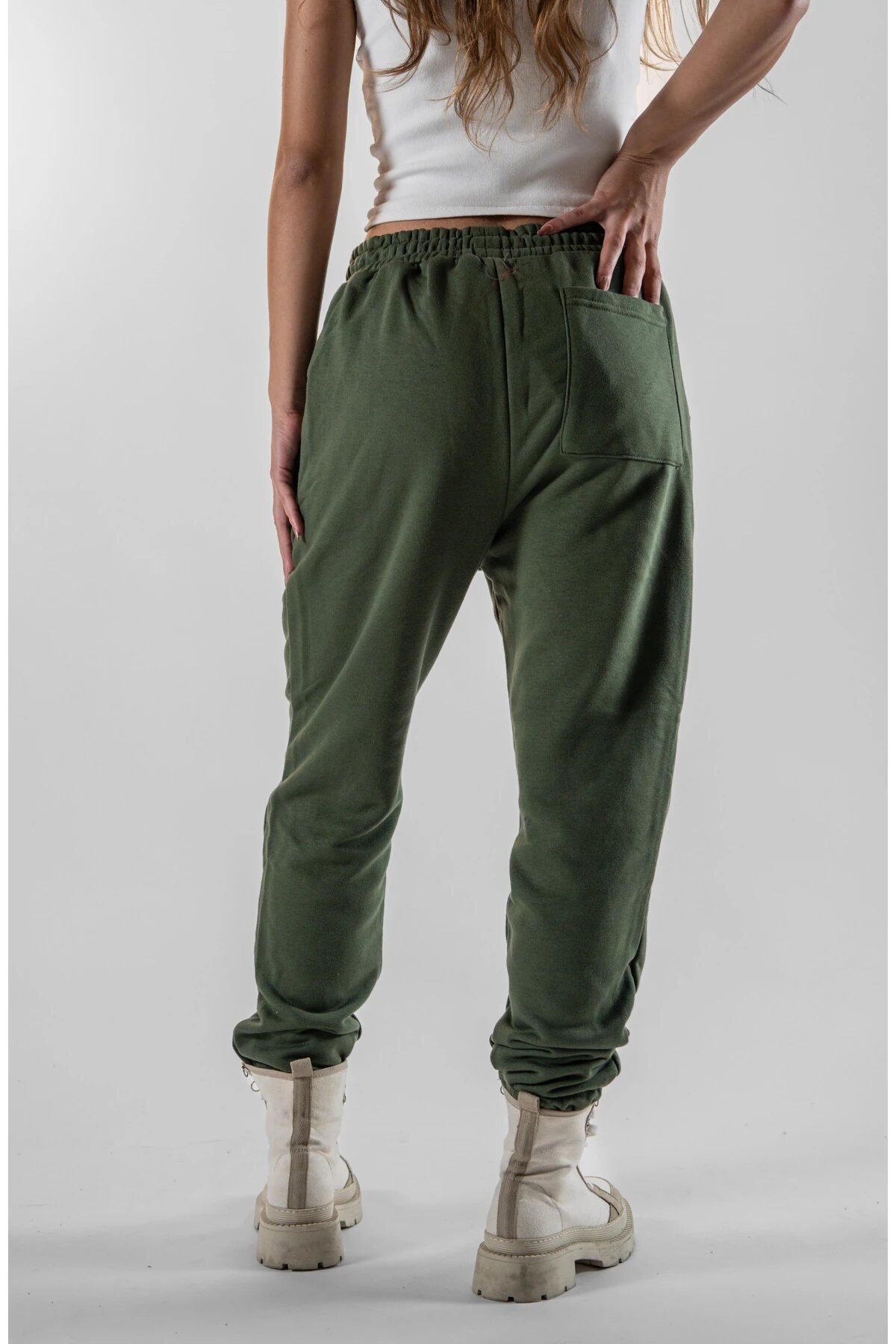 Jogger Elastic-Hem Pants - Khaki - MEXICO SUPERBLUE