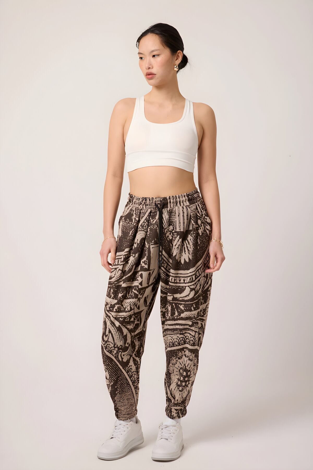 بنطلون شروال رياضي بني بنقشة جاكار - MEXICO SUPERBLUE