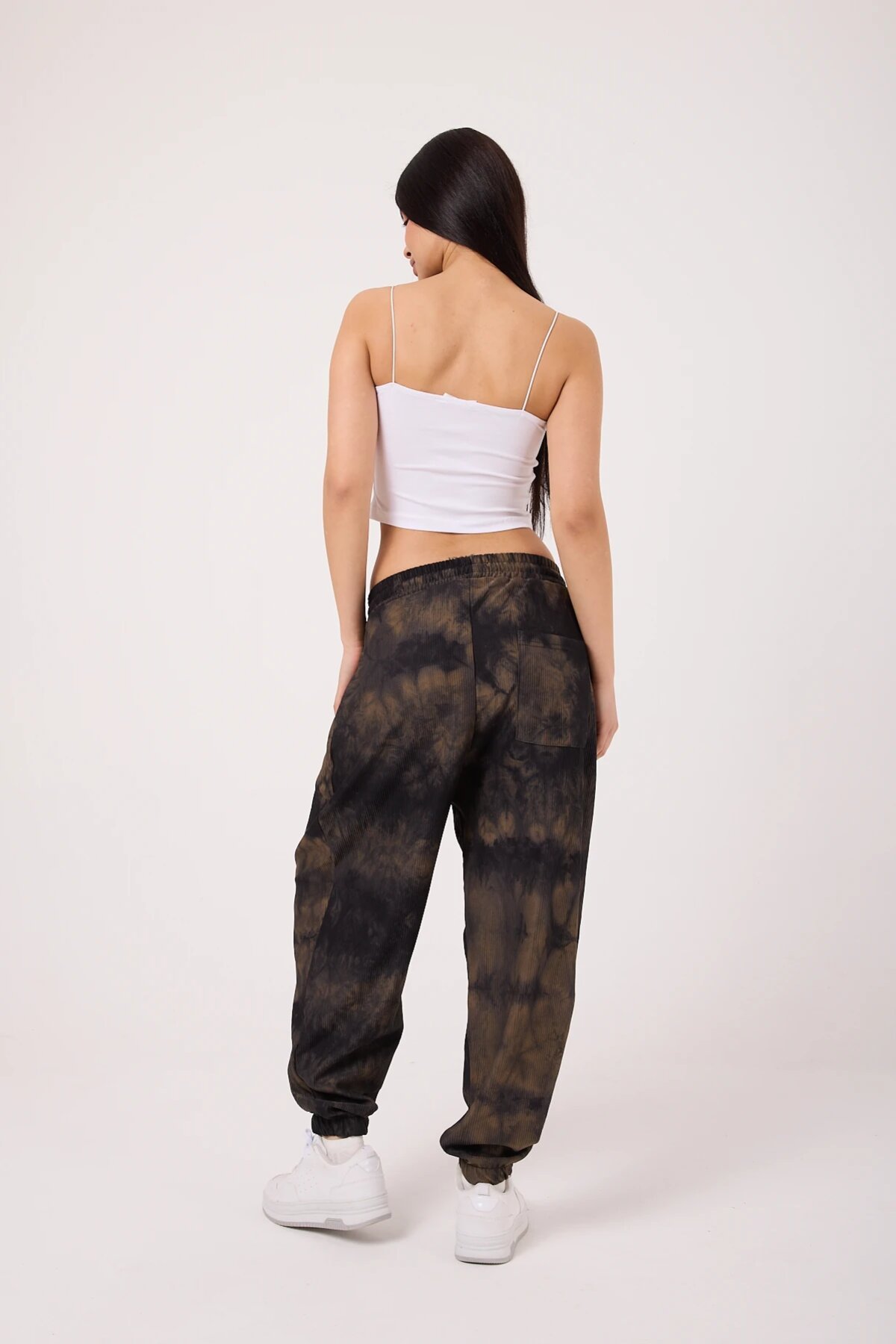 Street Style Sporty Harem Pants - Brown - MEXICO SUPERBLUE