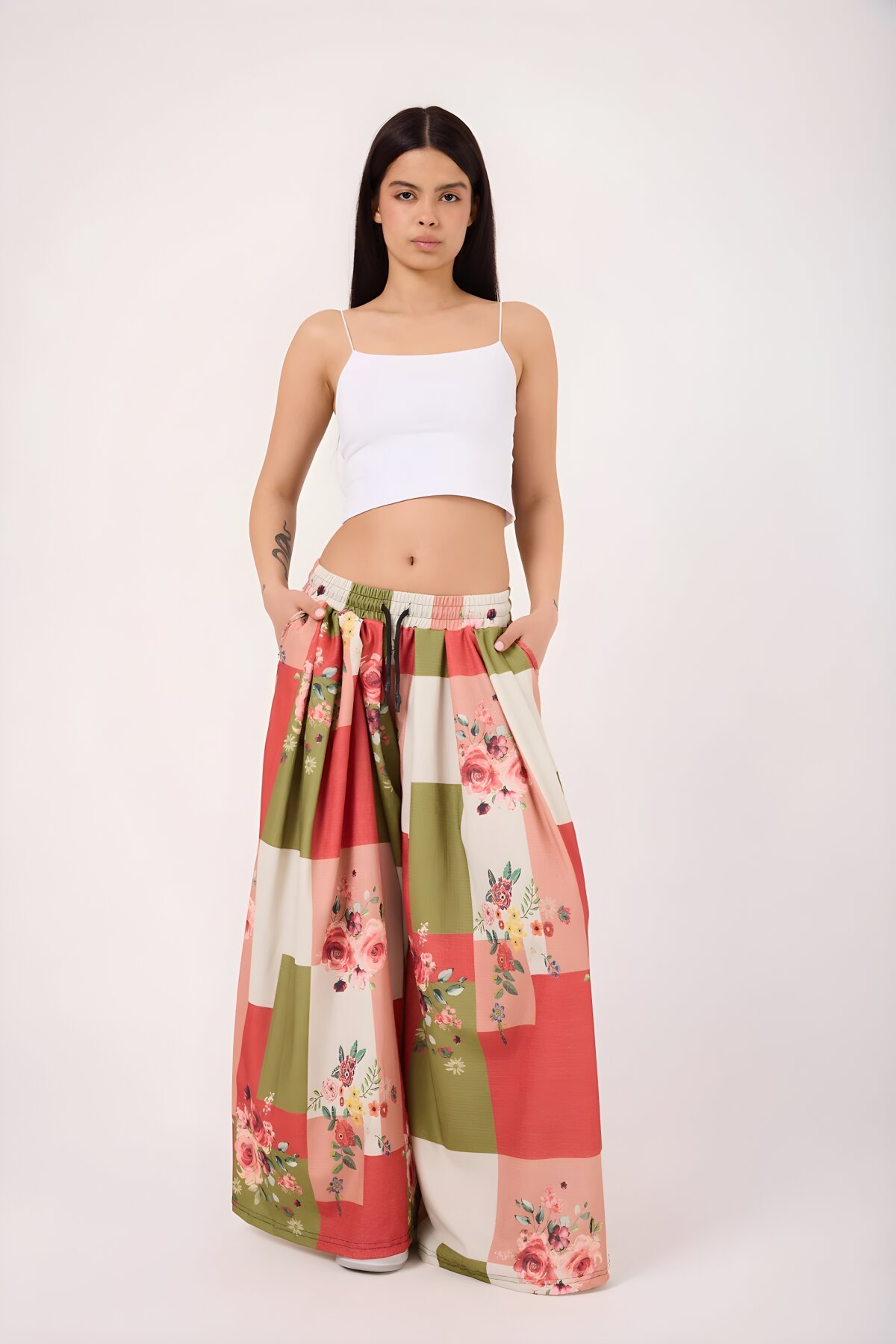 Loose Baggy Sporty Pants - Red - MEXICO SUPERBLUE