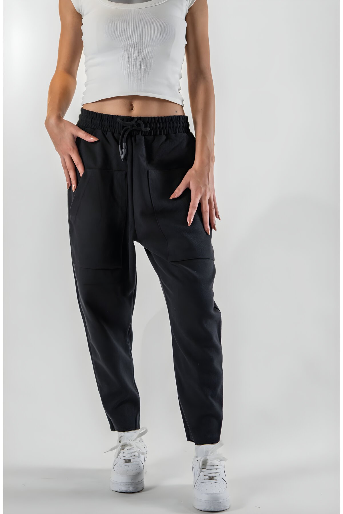 Baguette Large-Pocket Pants - Black - MEXICO SUPERBLUE