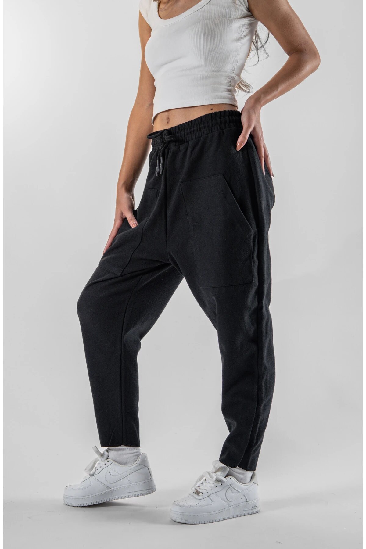 Baguette Large-Pocket Pants - Black - MEXICO SUPERBLUE