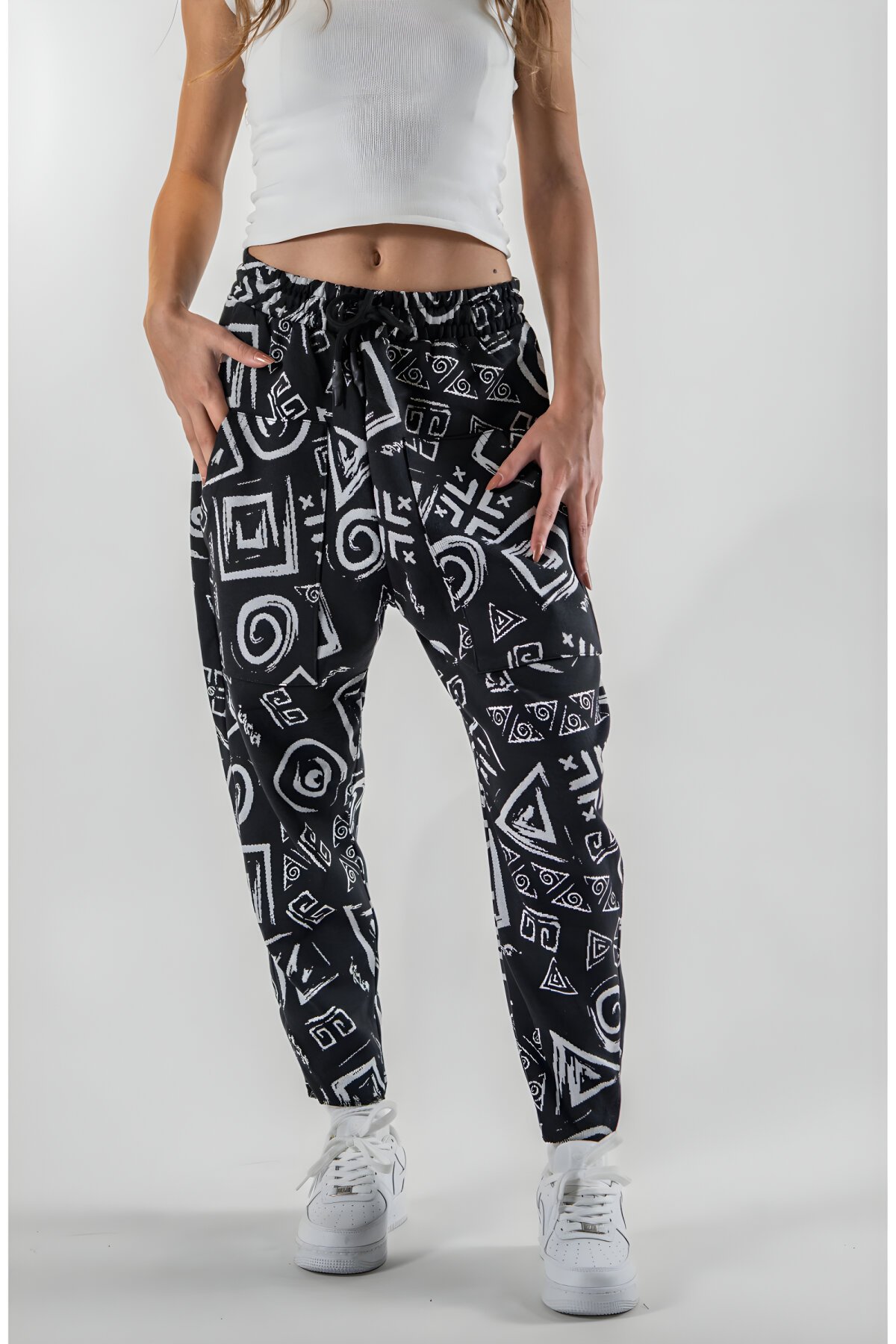 بنطلون باجيت أسود جاكار بنقشة هندسية - MEXICO SUPERBLUE