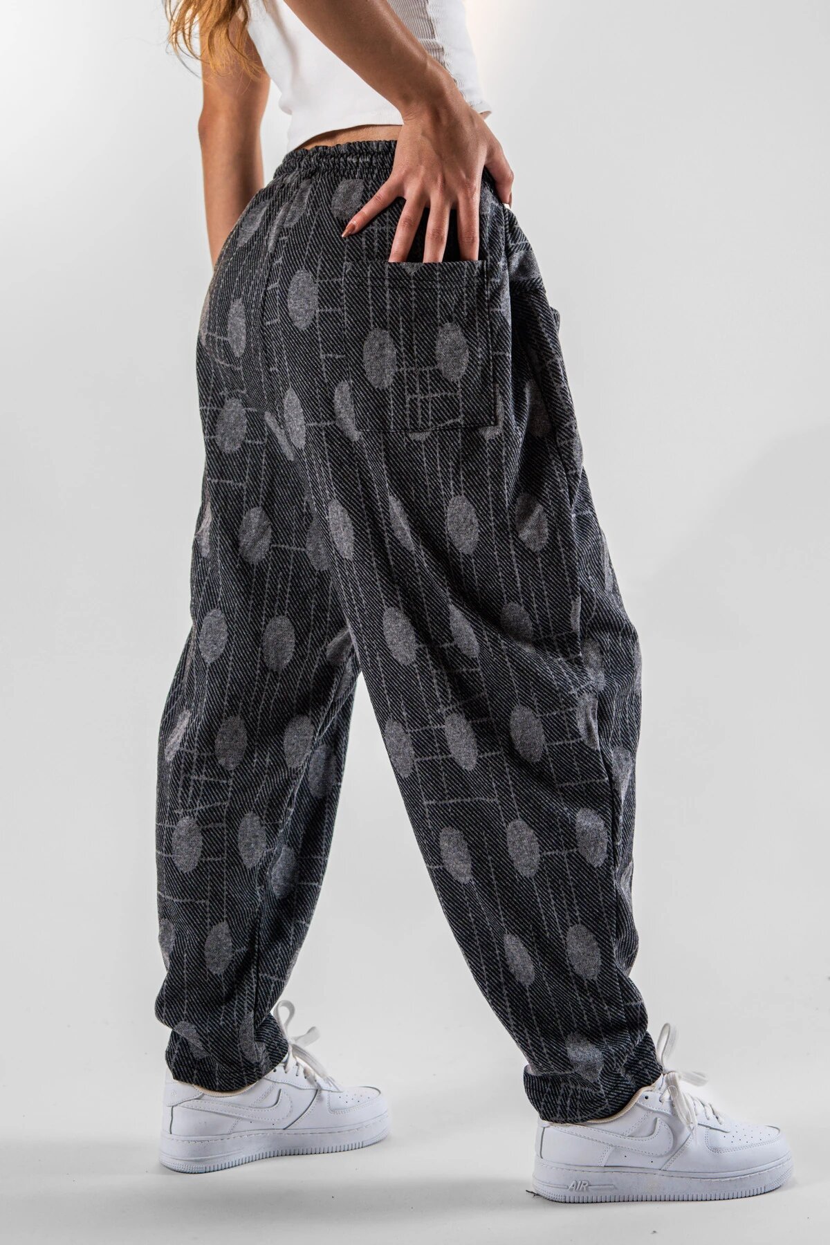 Baguette Jacquard Front-Pocket Pants - Black - MEXICO SUPERBLUE
