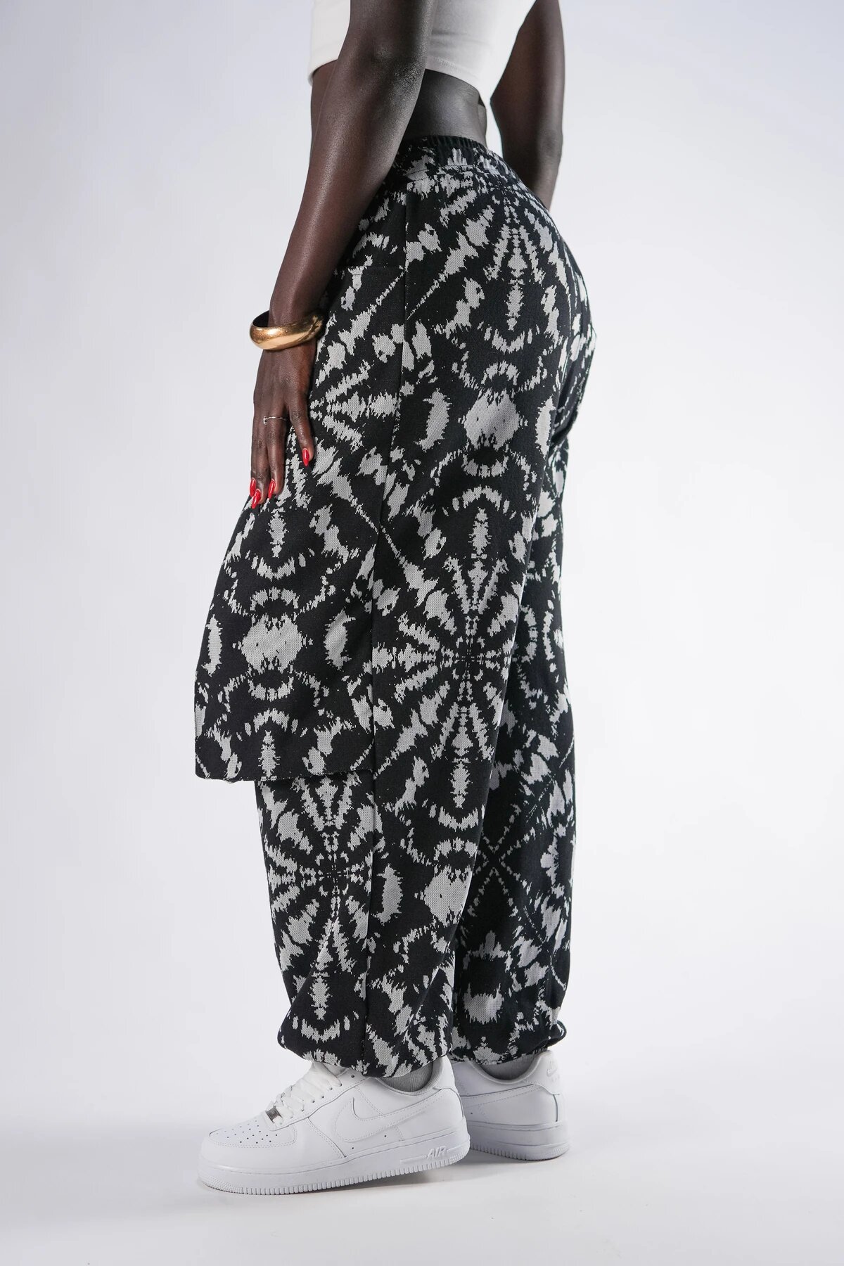 Shalwar Jacquard Deep Pocket Pants - Black - MEXICO SUPERBLUE