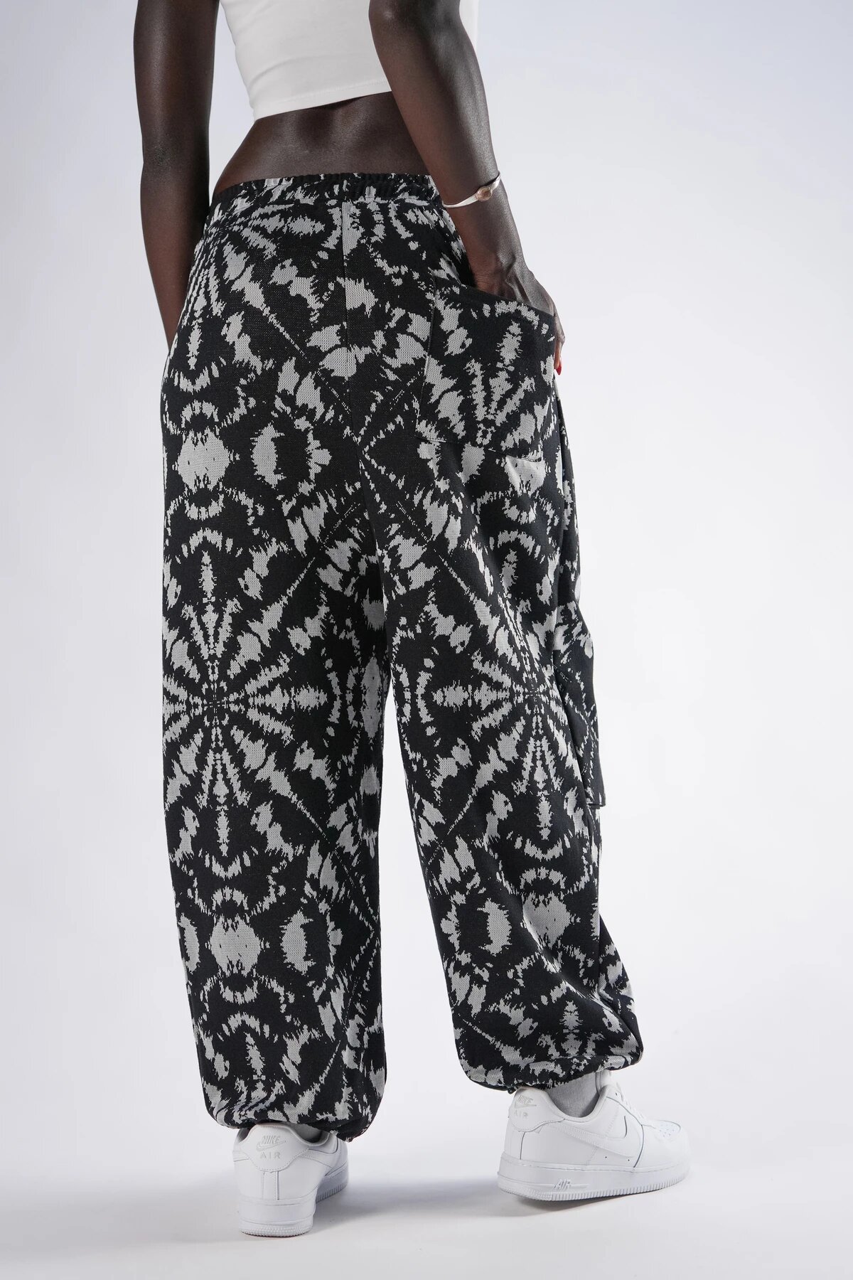Shalwar Jacquard Deep Pocket Pants - Black - MEXICO SUPERBLUE
