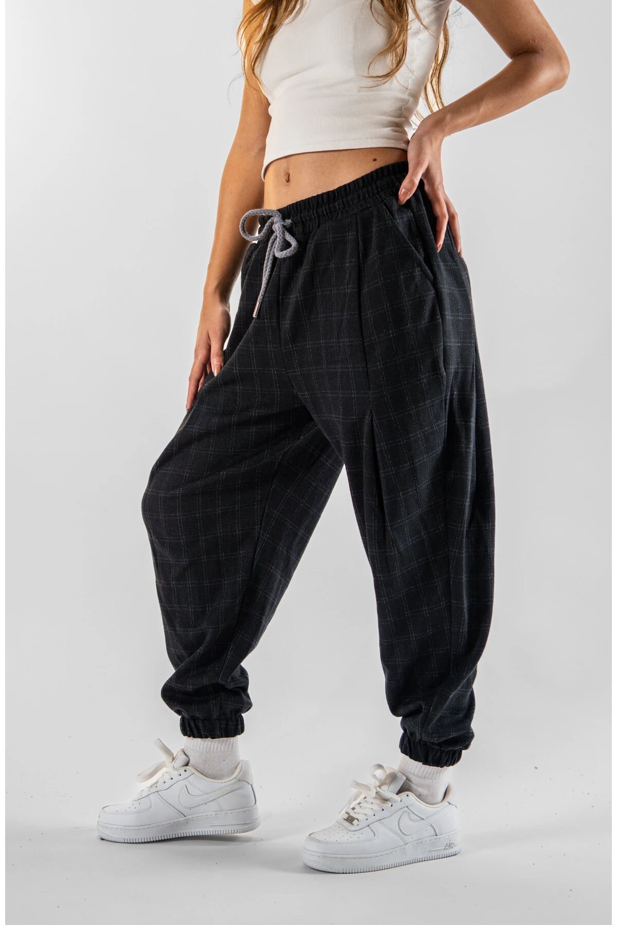 Jogger Jacquard Single Pleated Pants - Black - MEXICO SUPERBLUE