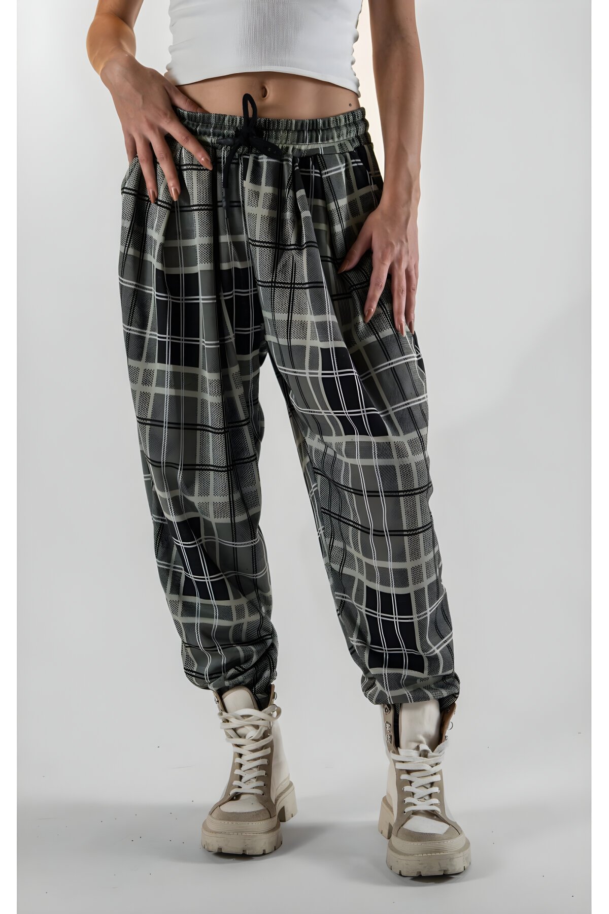 بنطلون شروال أسود جاكار بكسرات - MEXICO SUPERBLUE