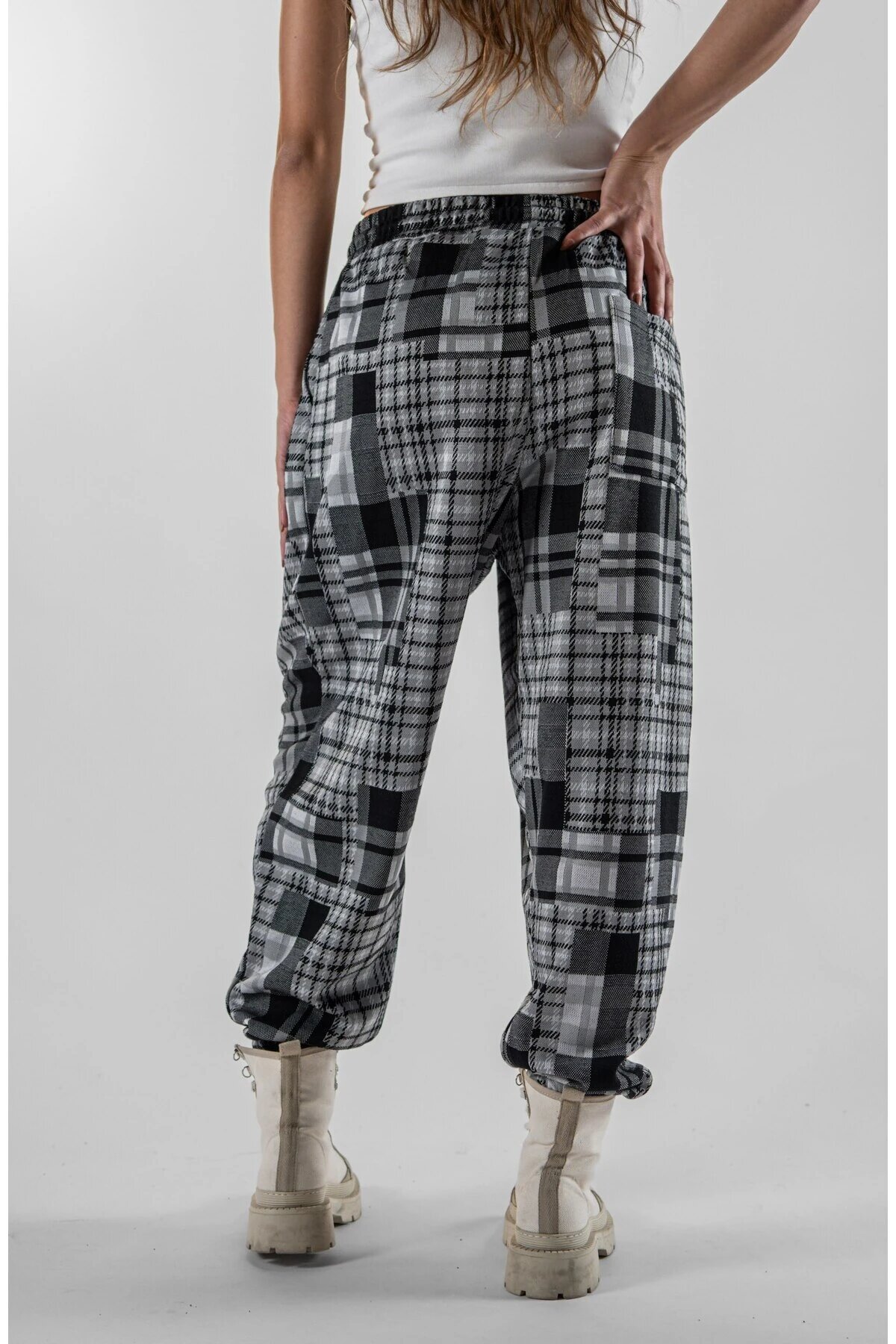 Shalwar Jacquard Pleated Pants - Black - MEXICO SUPERBLUE