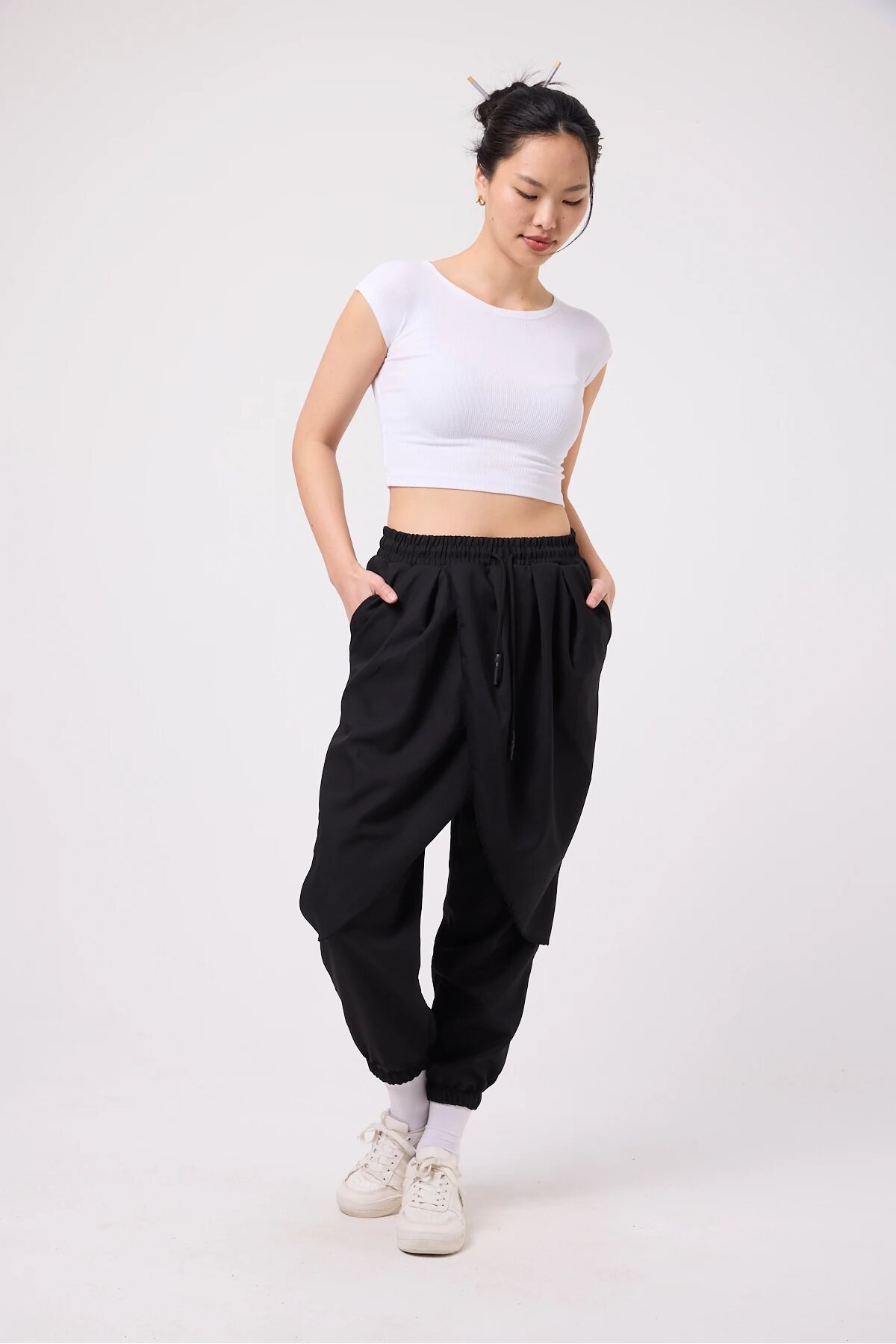 Japanese Hakama Samurai Pants - Black - MEXICO SUPERBLUE