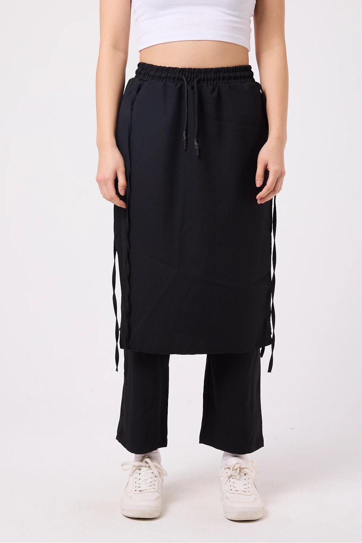 Japanese Style Hakama Samurai Pants - Black - MEXICO SUPERBLUE
