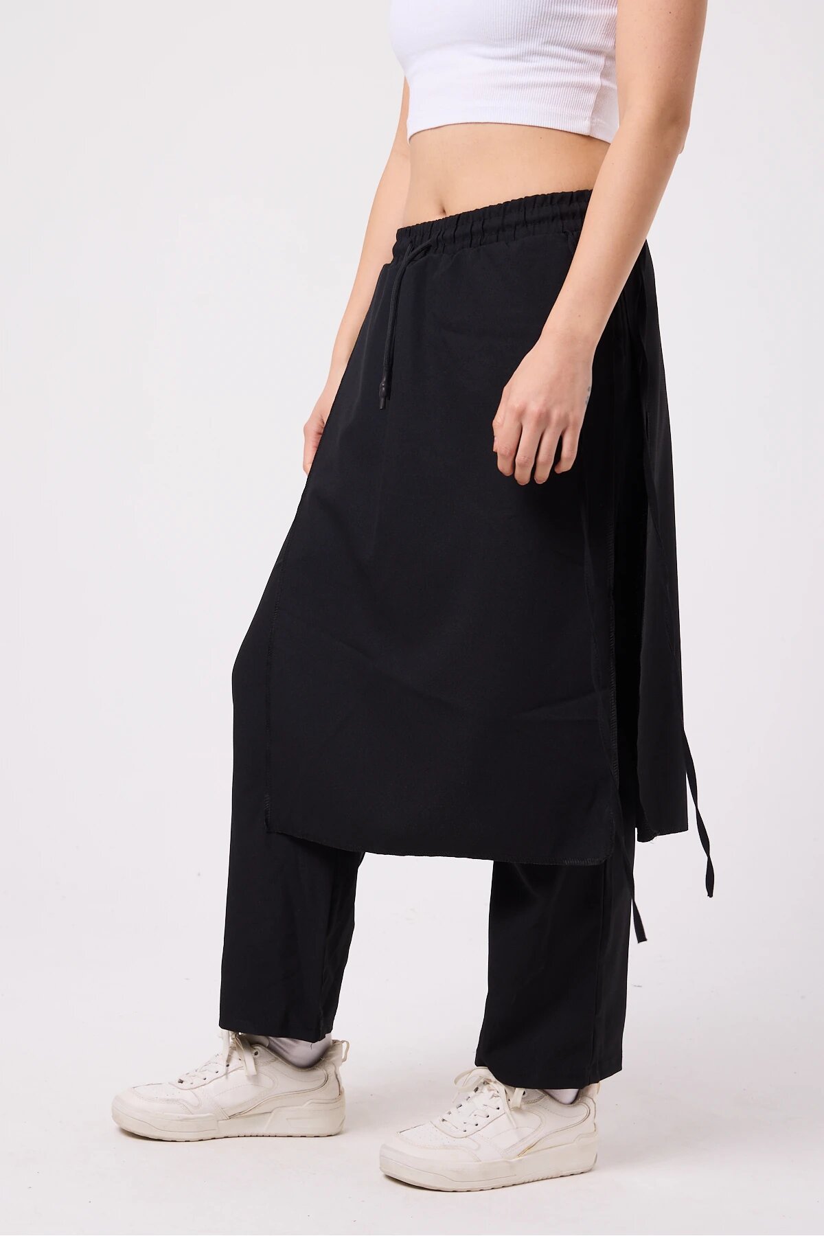 Japanese Style Hakama Samurai Pants - Black - MEXICO SUPERBLUE