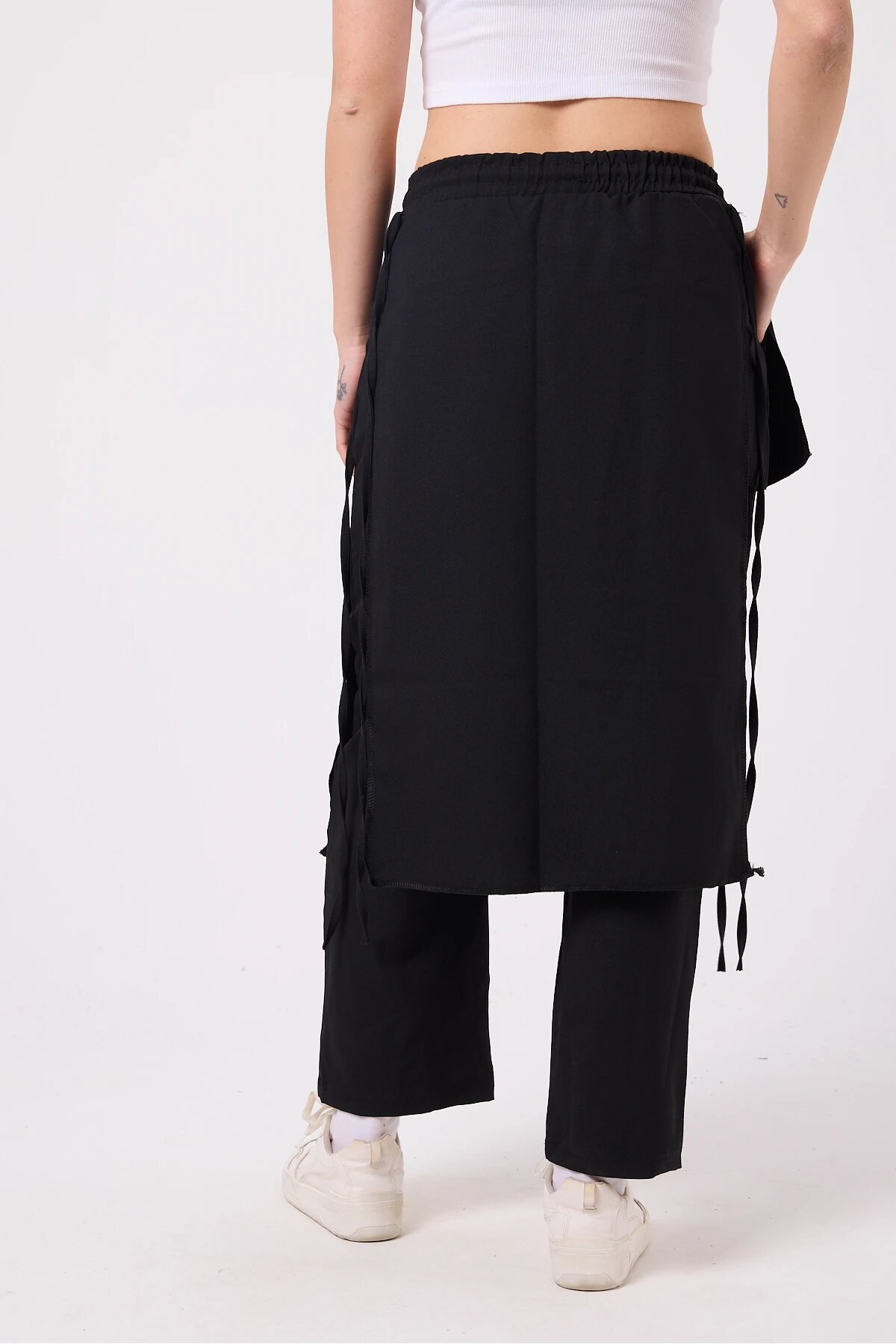 Japanese Style Hakama Samurai Pants - Black - MEXICO SUPERBLUE