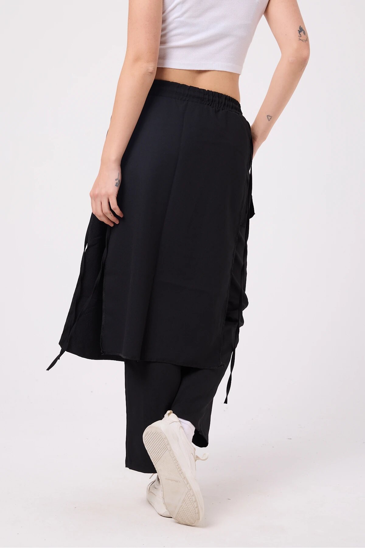 Japanese Style Hakama Samurai Pants - Black - MEXICO SUPERBLUE