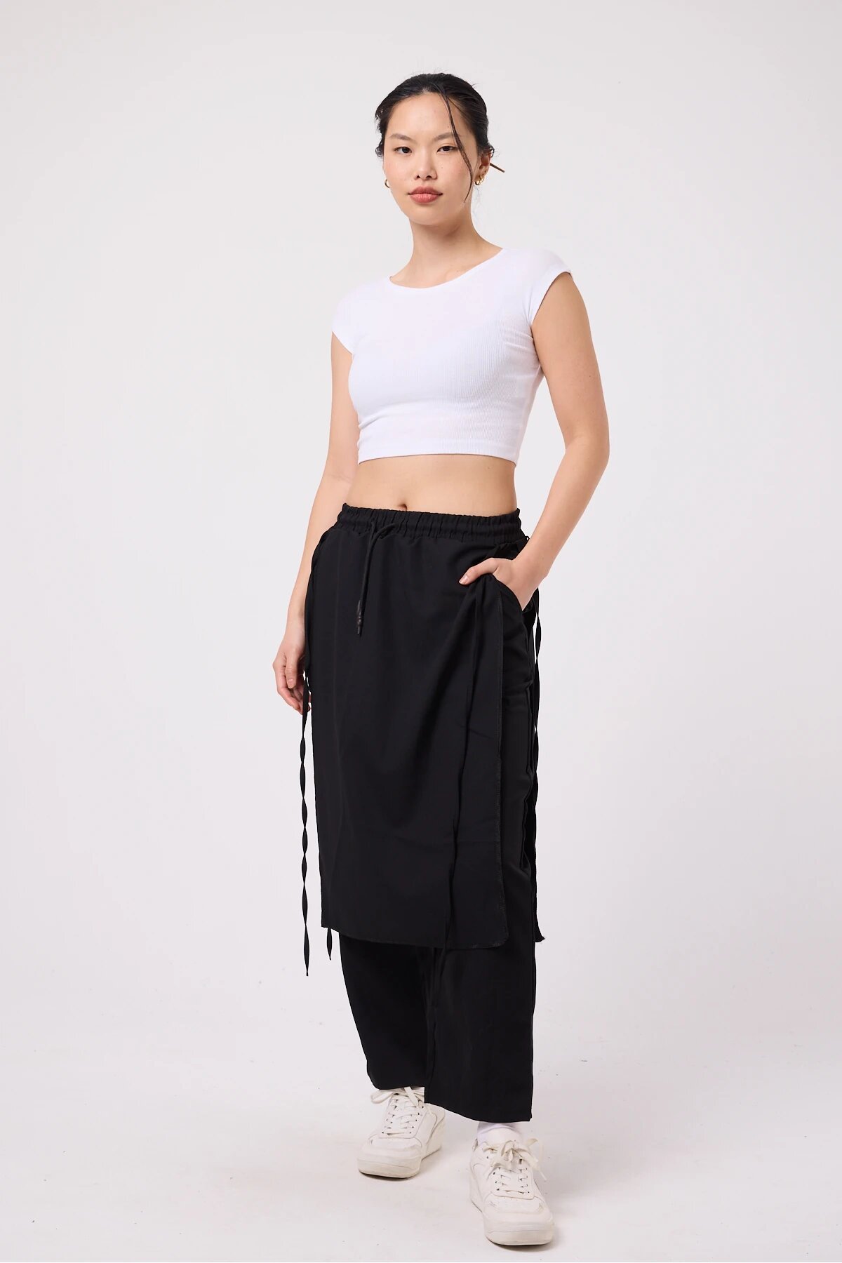 Japanese Style Hakama Samurai Pants - Black - MEXICO SUPERBLUE