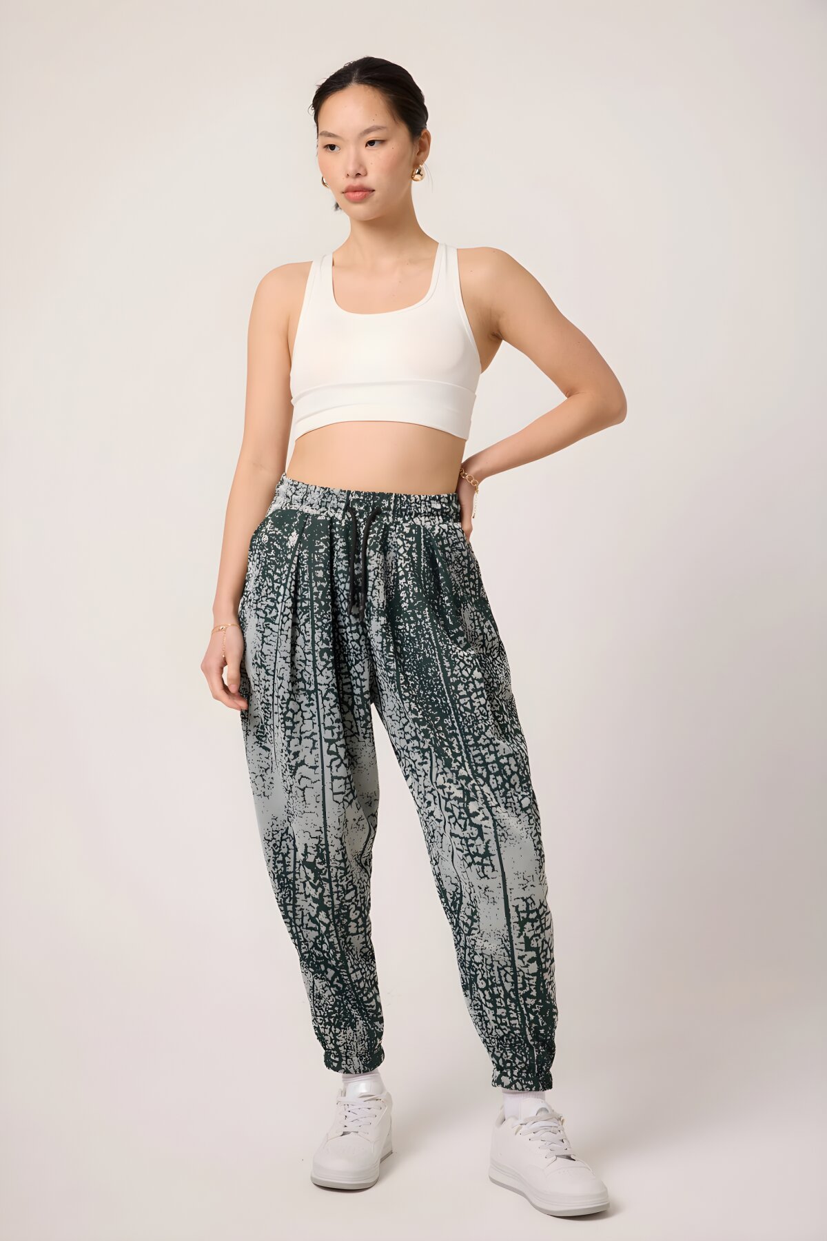 بنطلون شروال رياضي أخضر بنقشة جاكار - MEXICO SUPERBLUE