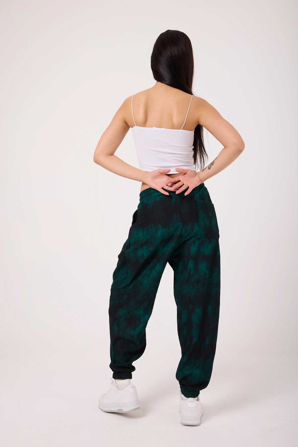 Sporty Shalwar Pants - Green - MEXICO SUPERBLUE