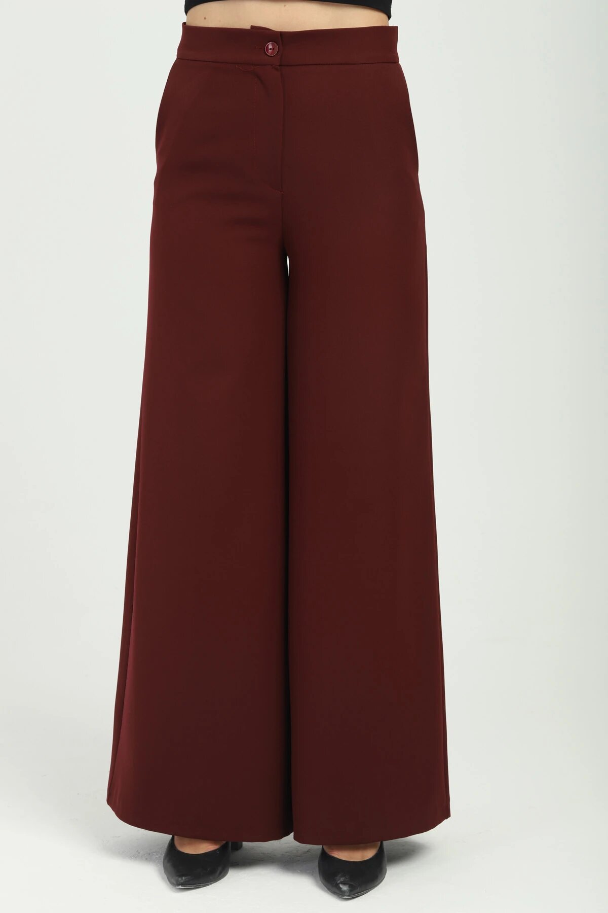Double-Breasted Side-Tie Set - Burgundy - Milamia