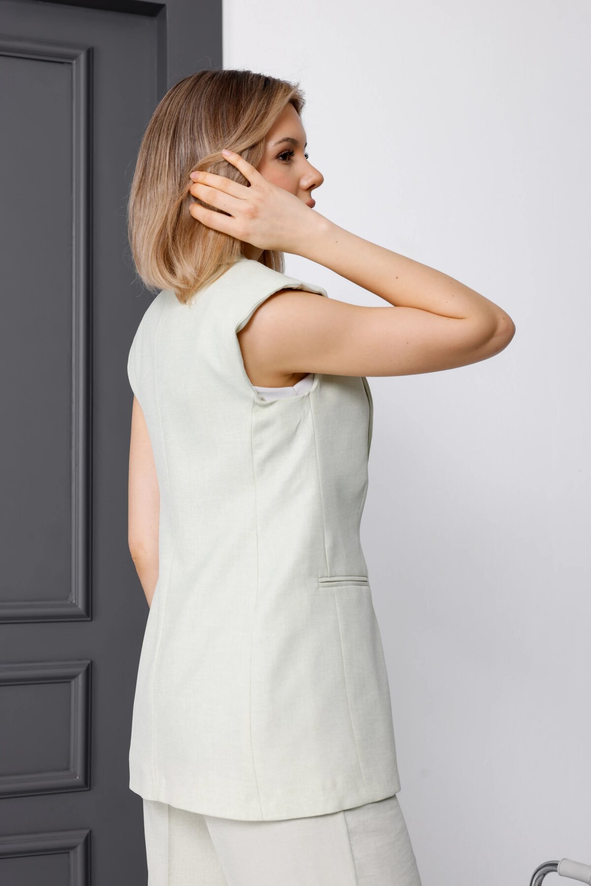 Vest Two-Piece Set - Mint - Milamia