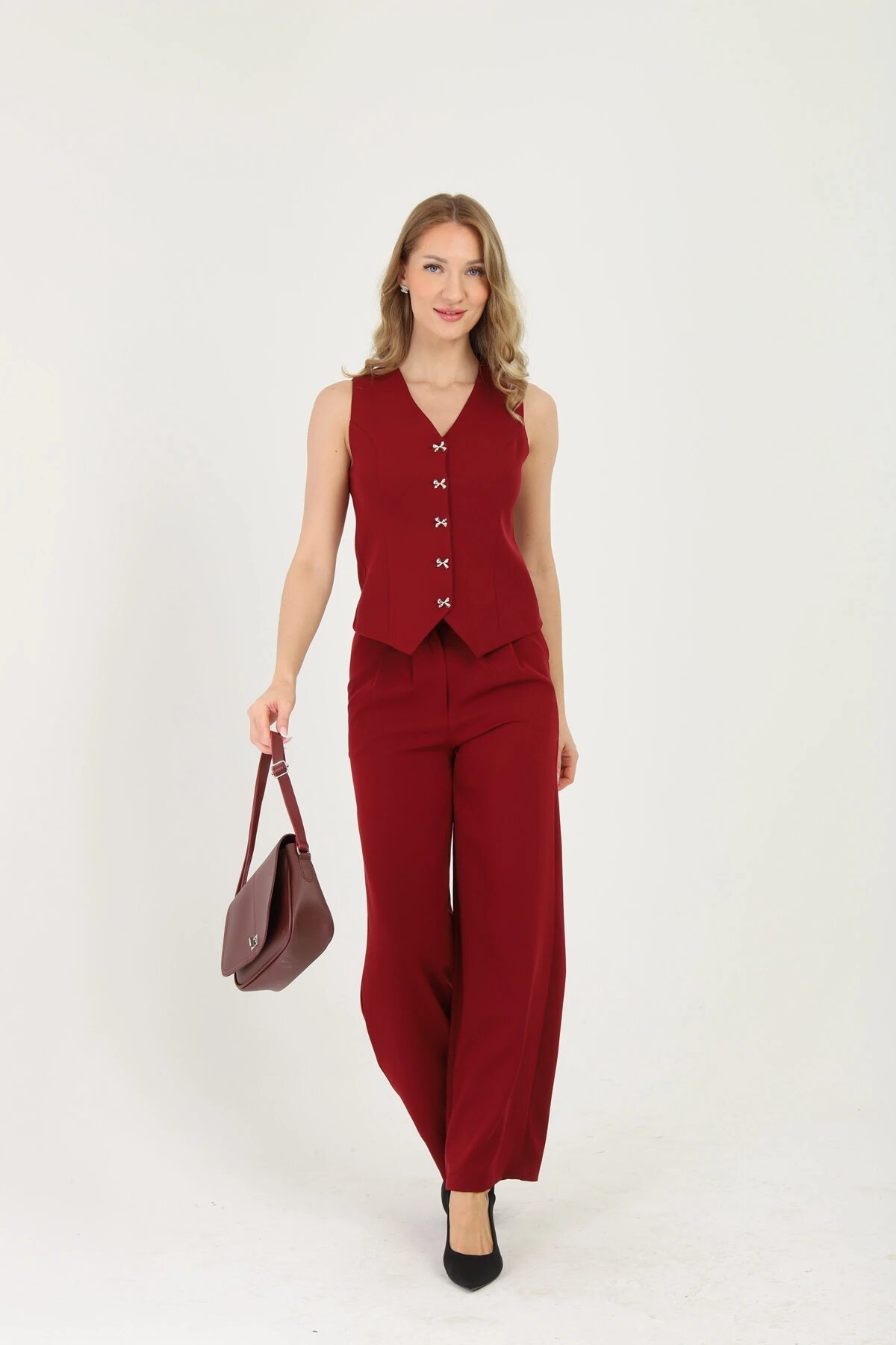Vest and Trousers Set - Pomegranate Flower - Milamia