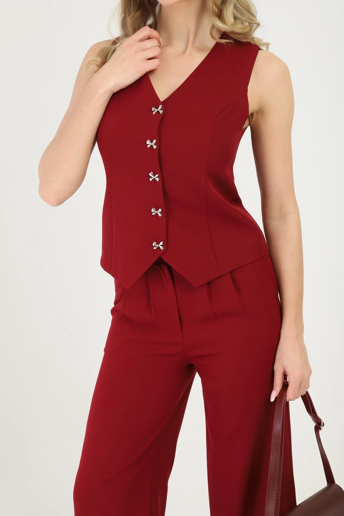 Vest and Trousers Set - Pomegranate Flower - Milamia