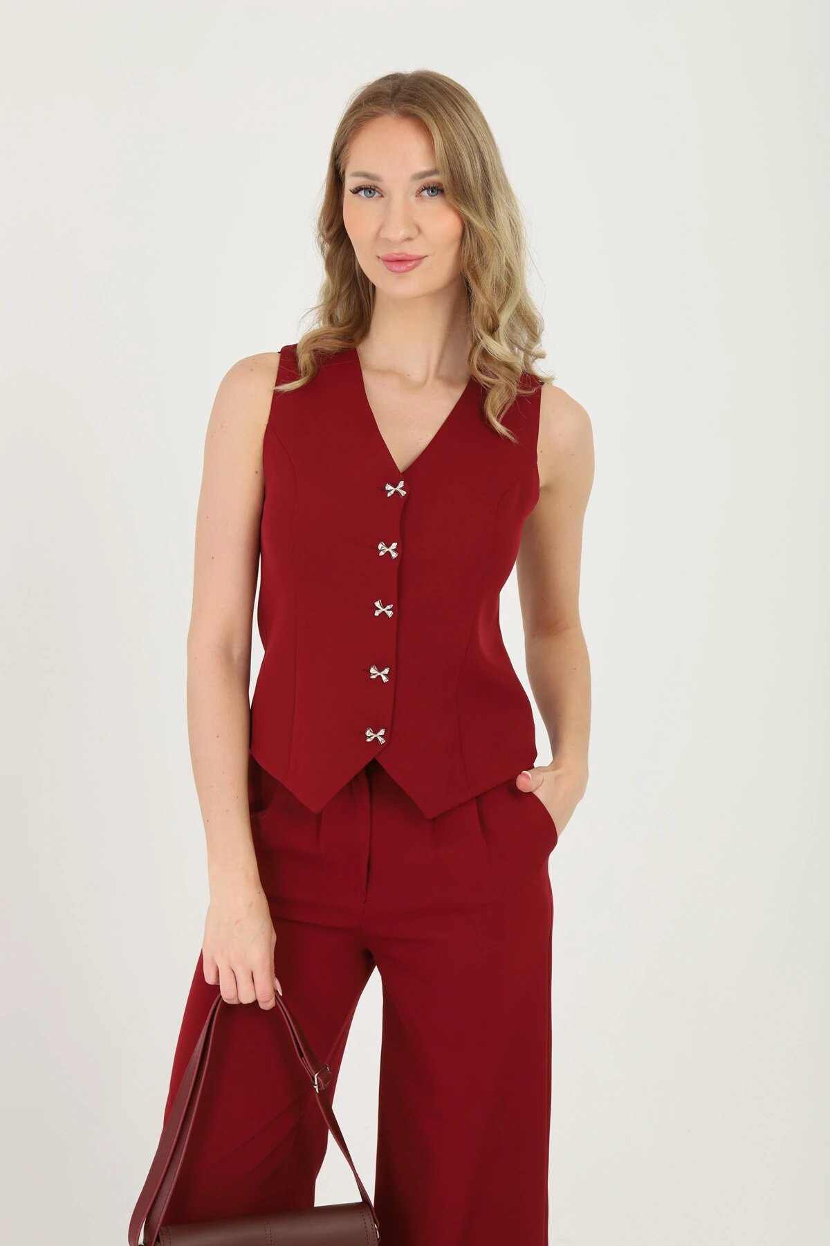 Vest and Trousers Set - Pomegranate Flower - Milamia