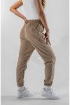 Bej Jogger Paça Lastikli Pantolon