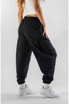 Siyah Jakar Jogger Ön ve Arka Tek Pileli Pantolon