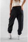 Siyah Jakar Jogger Ön ve Arka Tek Pileli Pantolon