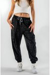 Siyah Jakar Jogger Tek Pileli Pantolon