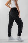 Siyah Jogger Paça Lastikli Pantolon