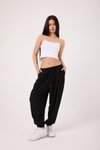 Siyah Spor Şalvar Pantolon