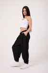 Siyah Spor Şalvar Pantolon