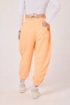 Turuncu Baskılı Spor Şalvar Pantolon