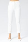 Ekru Klasik Dar Paça Bilek Boy Havuç Pantolon