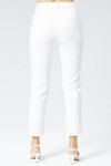 Ekru Klasik Dar Paça Bilek Boy Havuç Pantolon