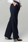 Lacivert Geniş Paça Palazzo Cepli Pantolon