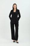 Siyah Büyük Beden Klasik Modern Blazer Takım