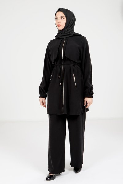 Two-Piece Modest Set - Black