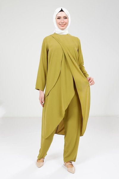 Two-Piece Modest Set - Oil Green