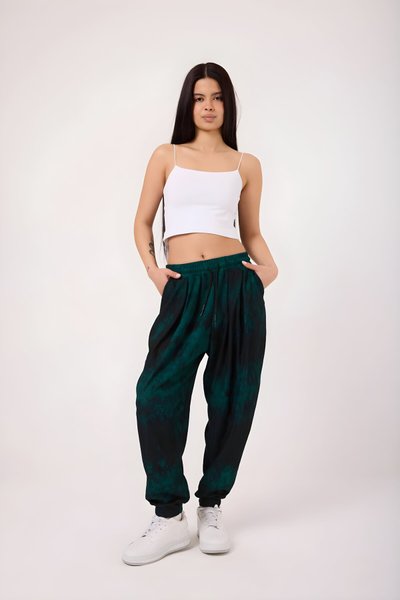 بنطلون شروال رياضي أخضر