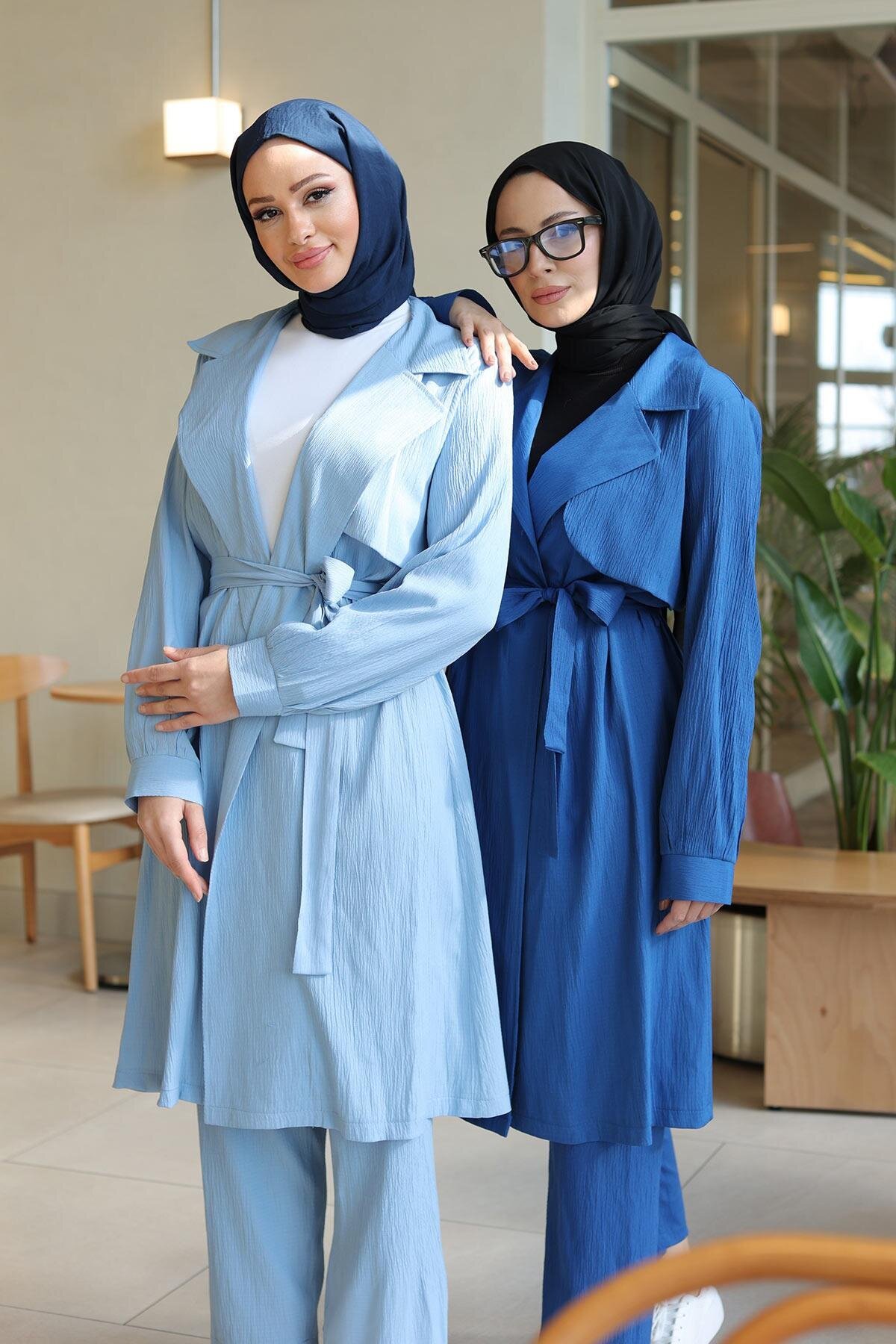 Modest Moon-Detail Set - Baby Blue - Misskayle