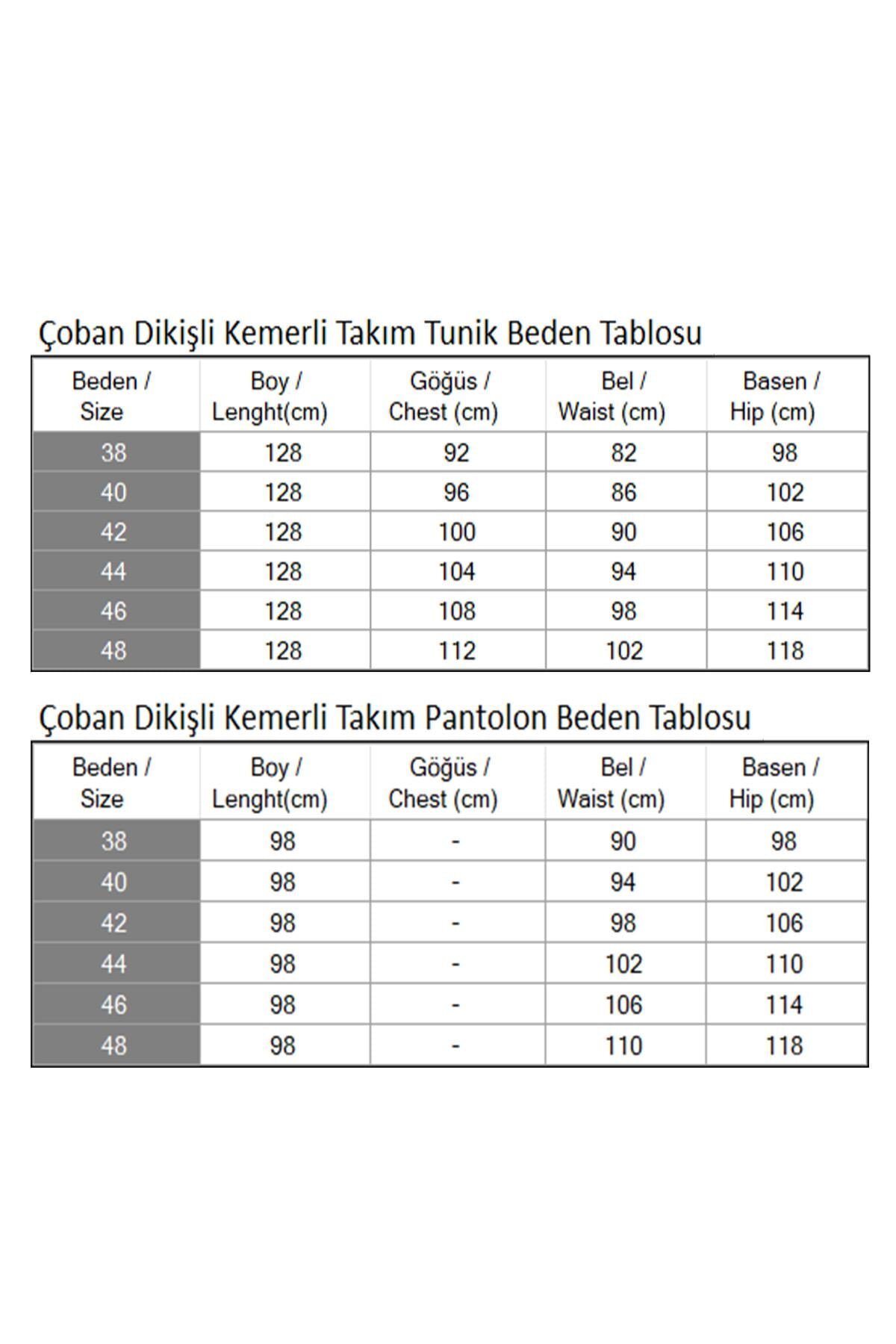 Haki Çoban Dikişli Kemerli Tesettür Takım - Modamihram