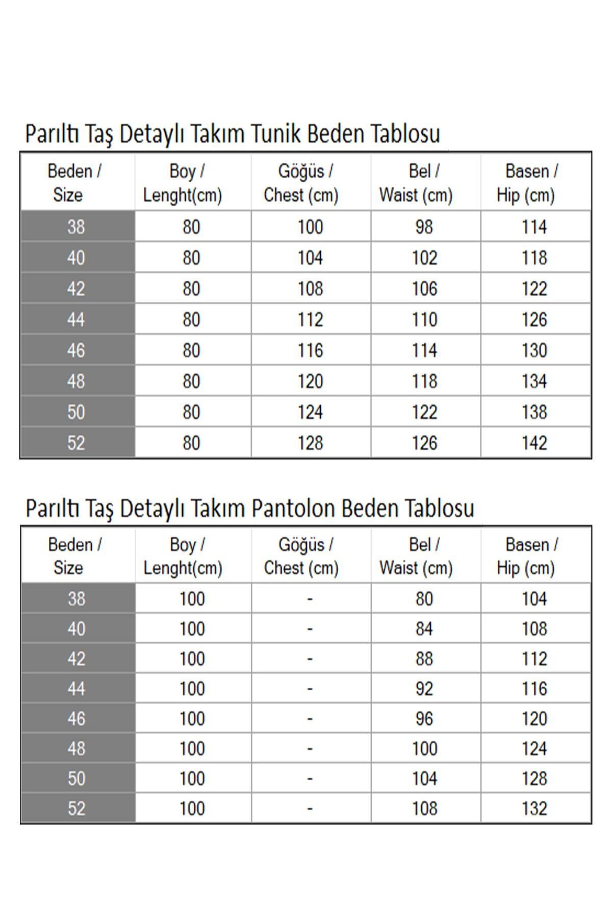 İndigo Taş Detaylı Tesettür Takım - Modamihram