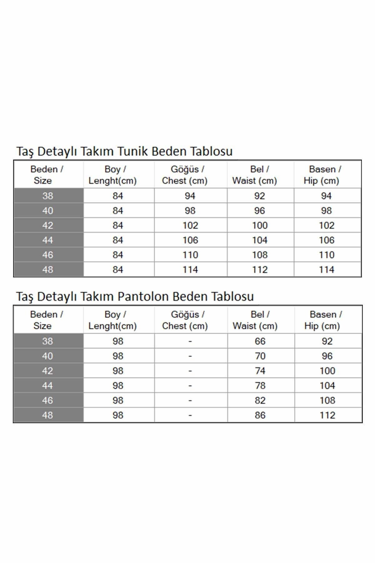 Taba Kemerli Taş Detaylı Tesettür Takım - Modamihram