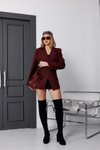Bordo Salaş Vatkalı Business Ceket