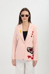 Pudra Nakışlı Blazer Ceket