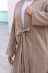 Vizon Kimono Bağlama Detaylı Tesettür Takım
