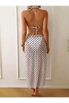 Beyaz Asena Stil Bikini Pareo Set