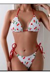 Beyaz Chery Bikini Takım